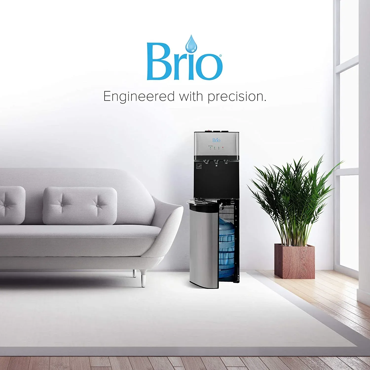 Brio Self Cleaning Bottom Loading Water Cooler Water Dispenser- 3 Temperature Settings