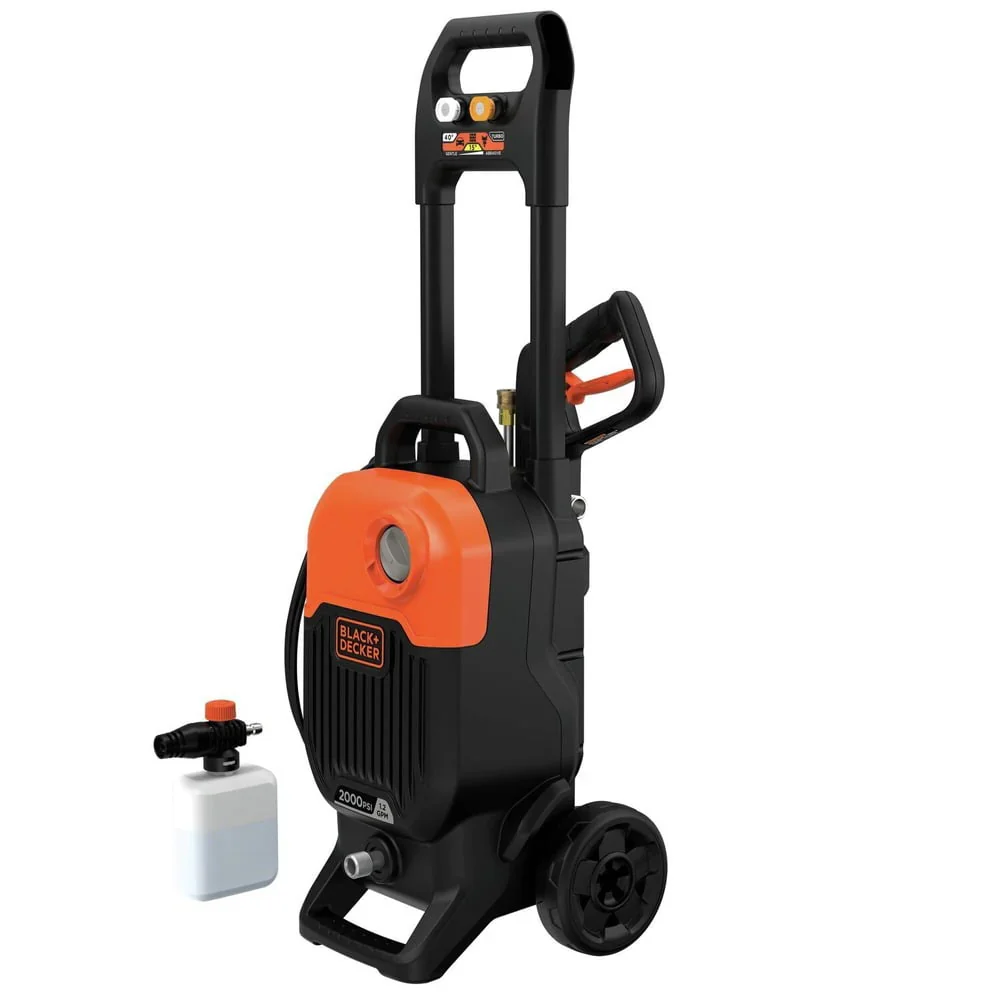 Black & Decker BEPW2000 2000 max PSI 1.2 GPM Corded Cold Water Pressure Washer