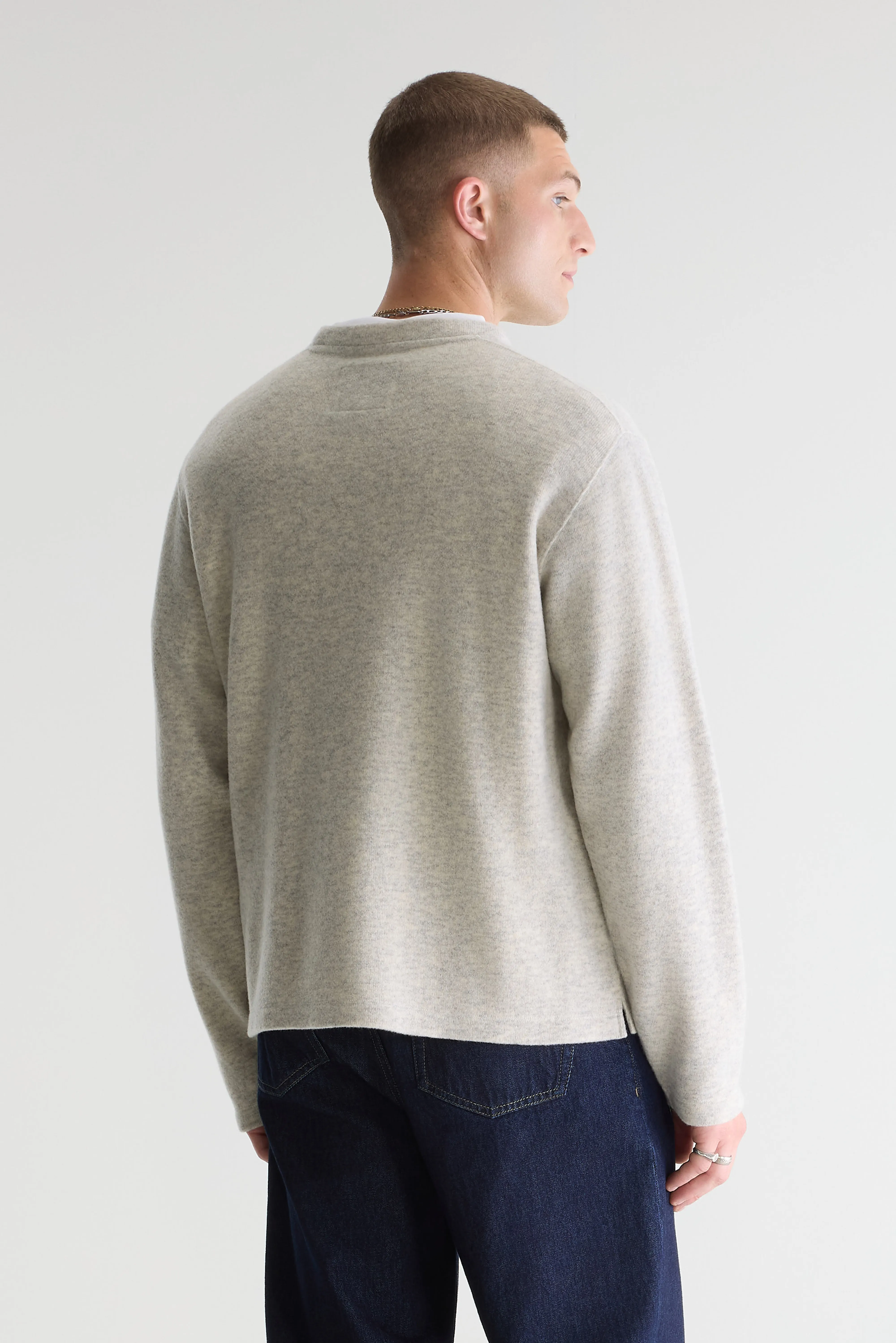 Bellerose Velo crewneck heather grey sweatshirt (242 / M / COMBO B)