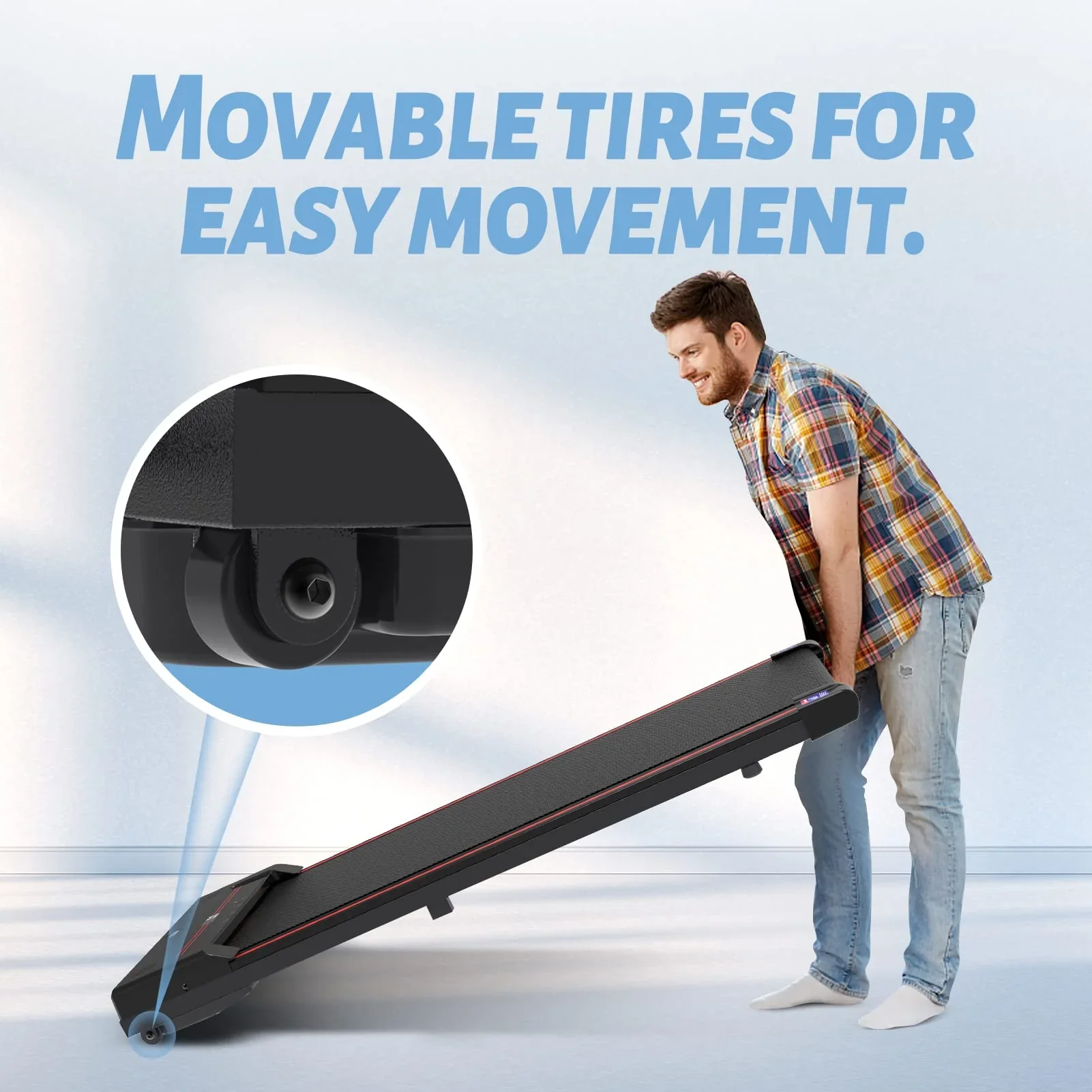 Sperax Under Desk Walking Pad Treadmill, 2.5 Horsepower, 320 lb Capacity - Image 2 Sperax Under Desk Walking Pad Treadmill, 2.5 Horsepower, 320 lb Capacity - Image 2