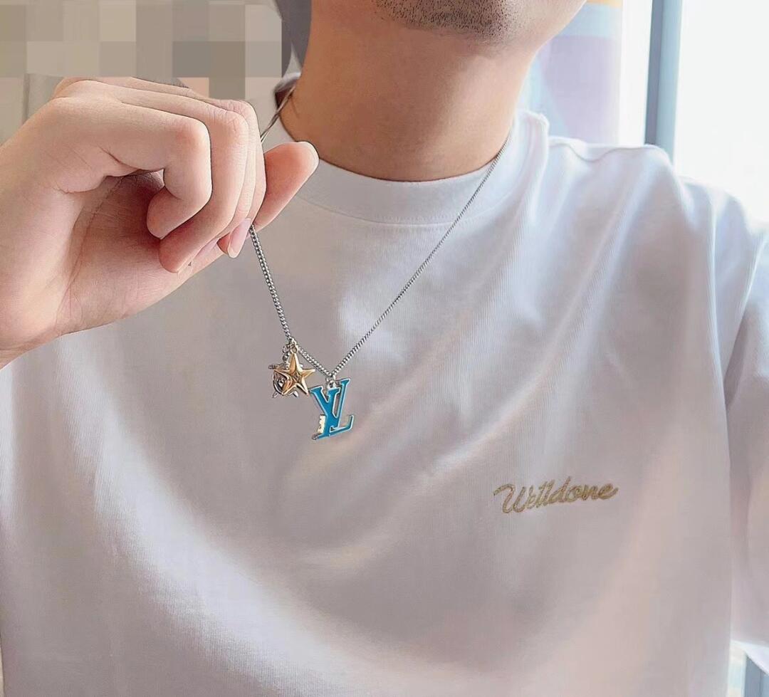 Louis Vuitton Blue LV Star Turtle Pendant Necklace - Original Replica Club