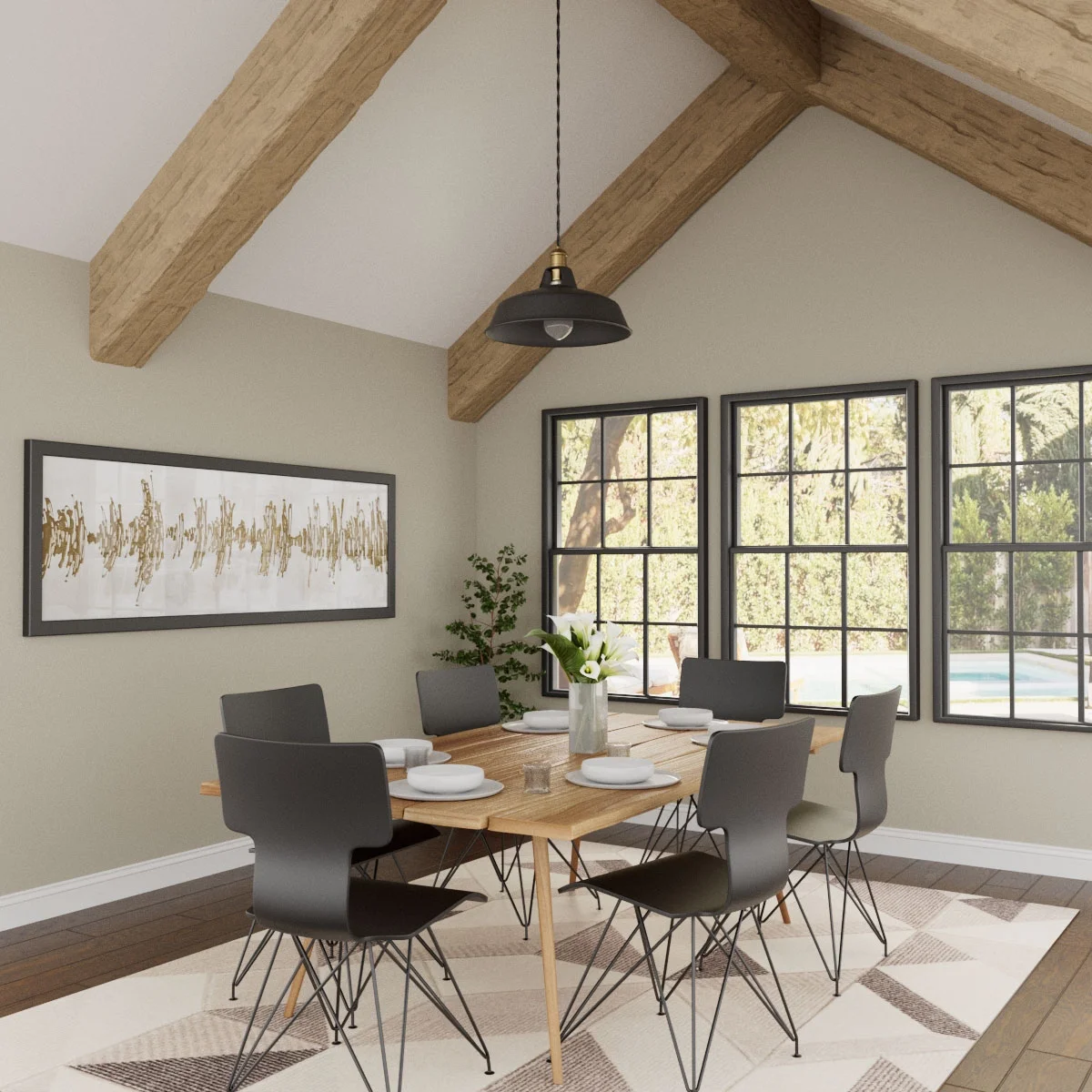 Ekena Millwork 3 1/2"W x 3 1/2"H x 120"L 3-Sided (U-Beam) Salvaged Timber HeritageTimber Faux Wood Ceiling Beam, Kona Brown - Image 35