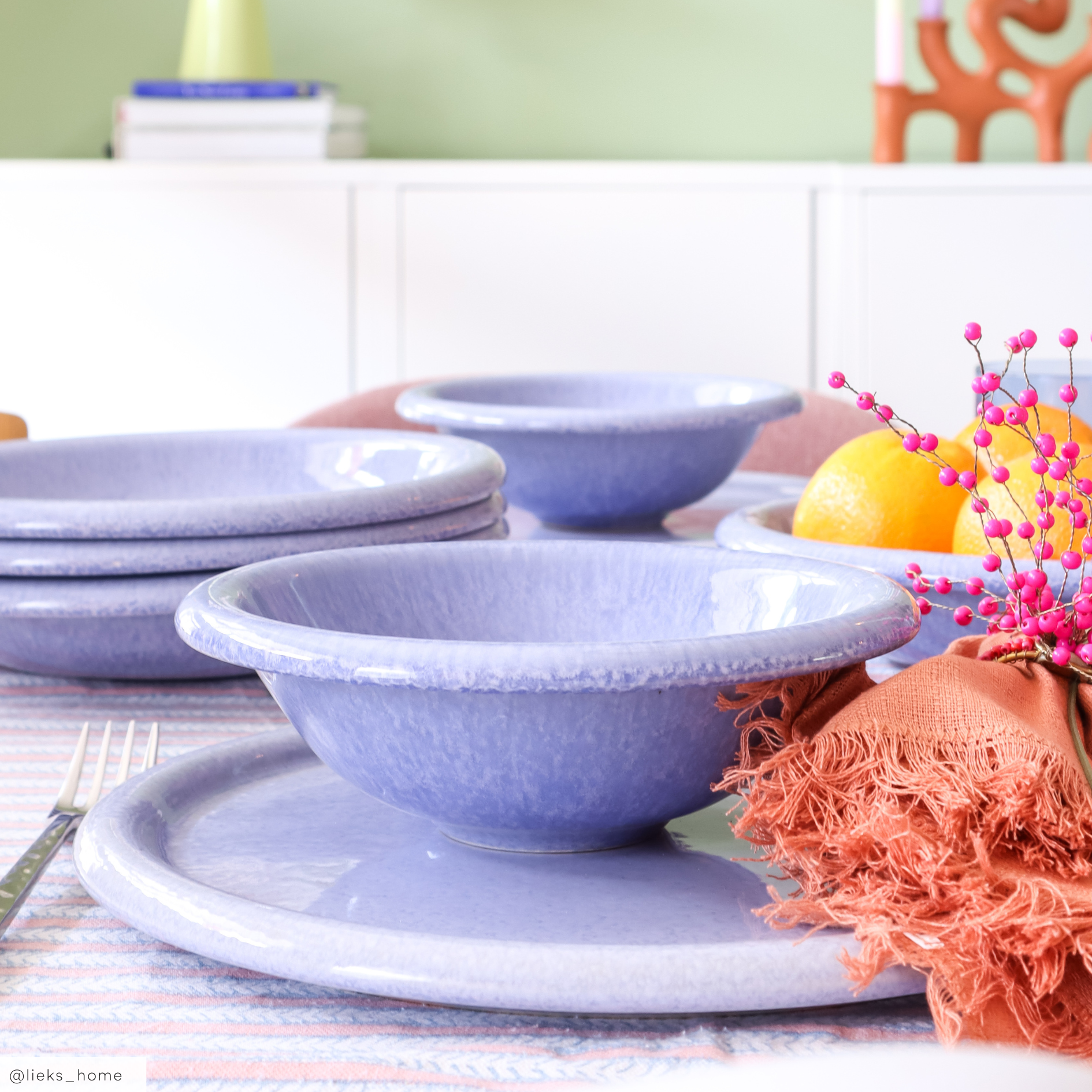 Blokker Bold Dinerborden Blauw 4st. - Ø 27 cm