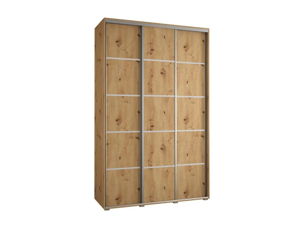 Armario Decohoguera 4 Puertas Correderas 235.2/170/45 3 Puertas Artisan/Artisan/Plata XJ1728863