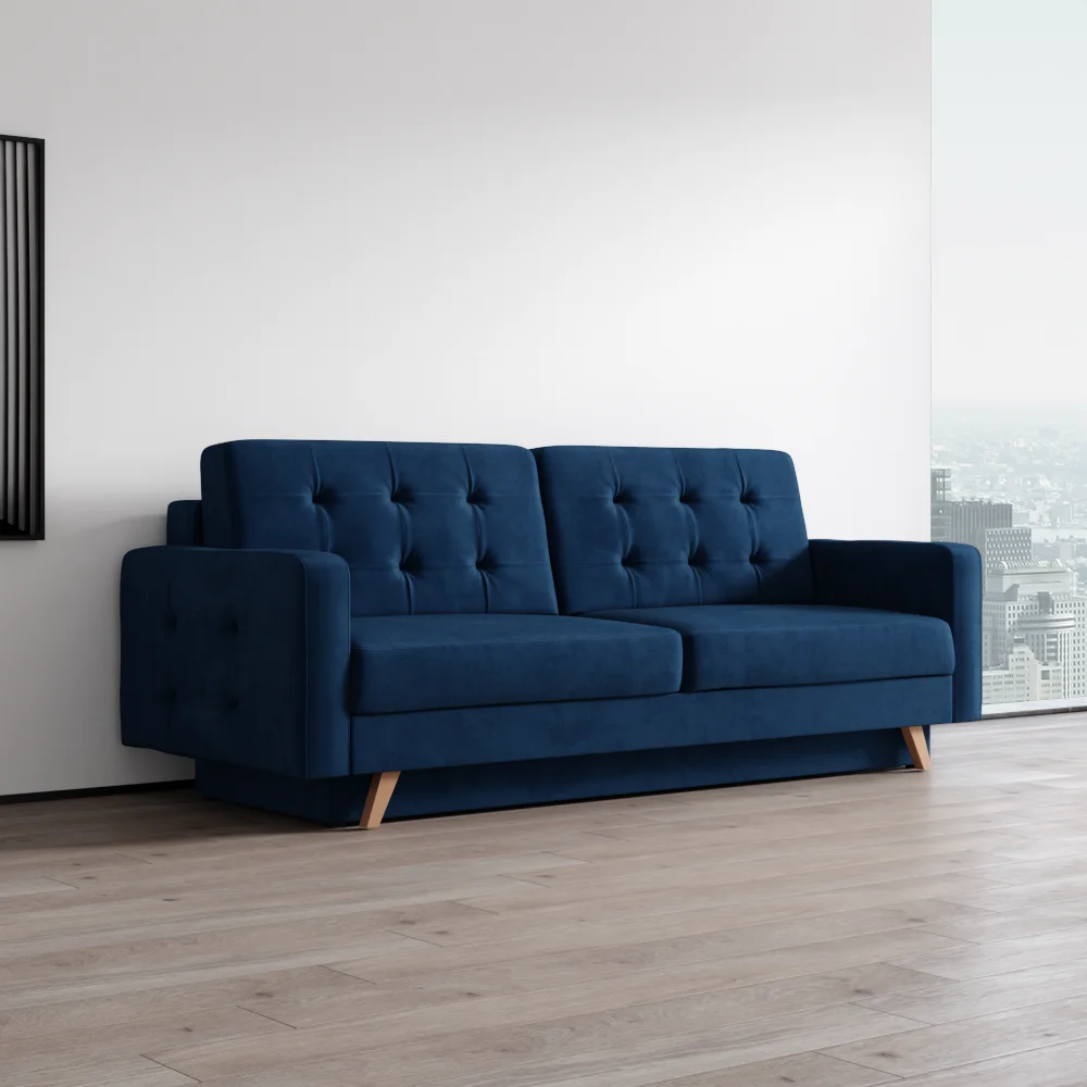 Meble Furniture Vegas Queen Sofa Bed with Storage, Multiple Colors - Image 4