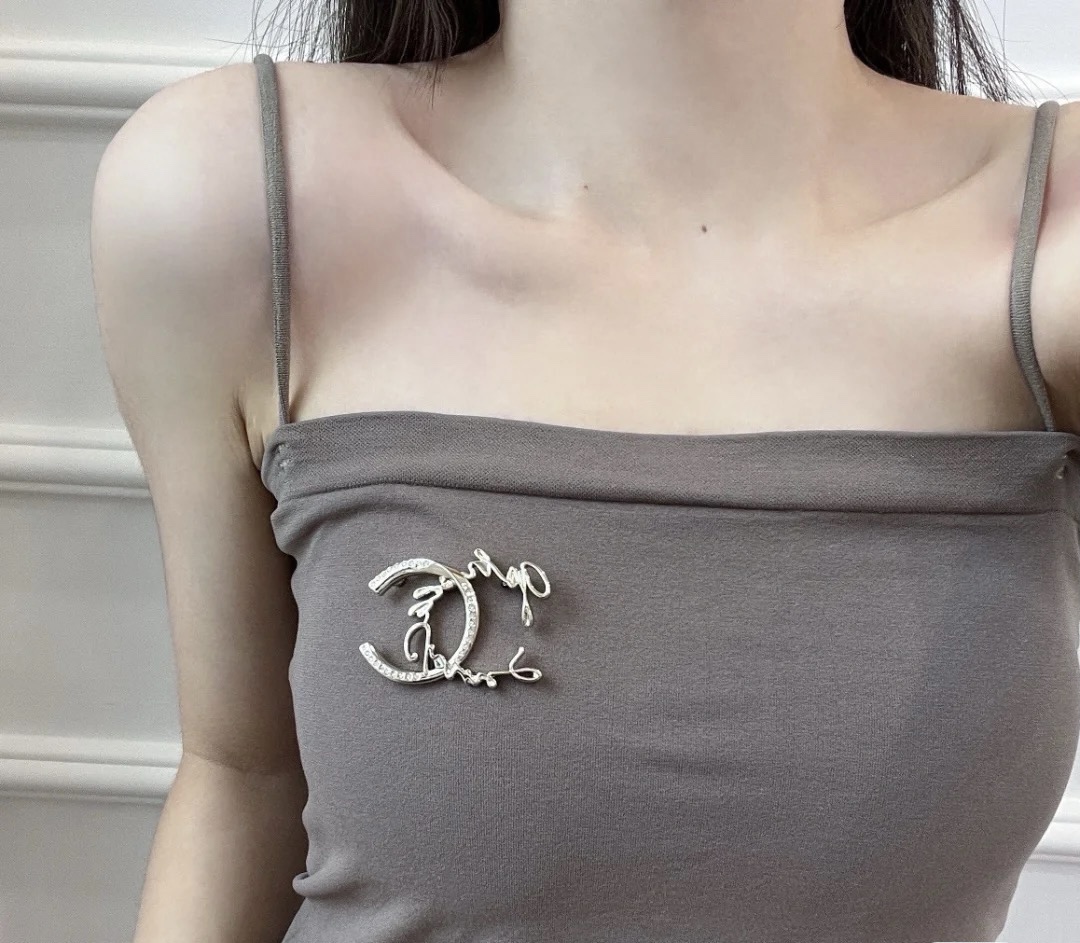 Chanel Monogram Half CC Brooch - Original Replica Club