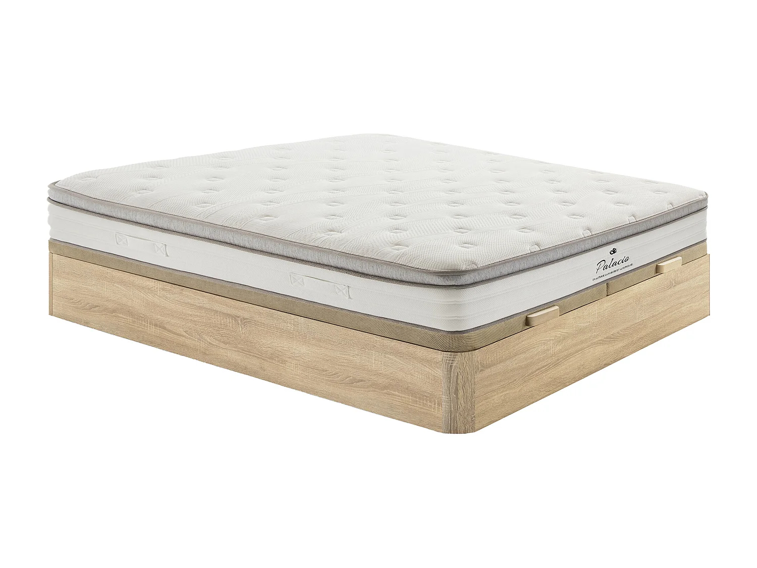 Colchón 180 x 200 cm muelles ensacados 7 zonas acogida TPE grosor 28cm