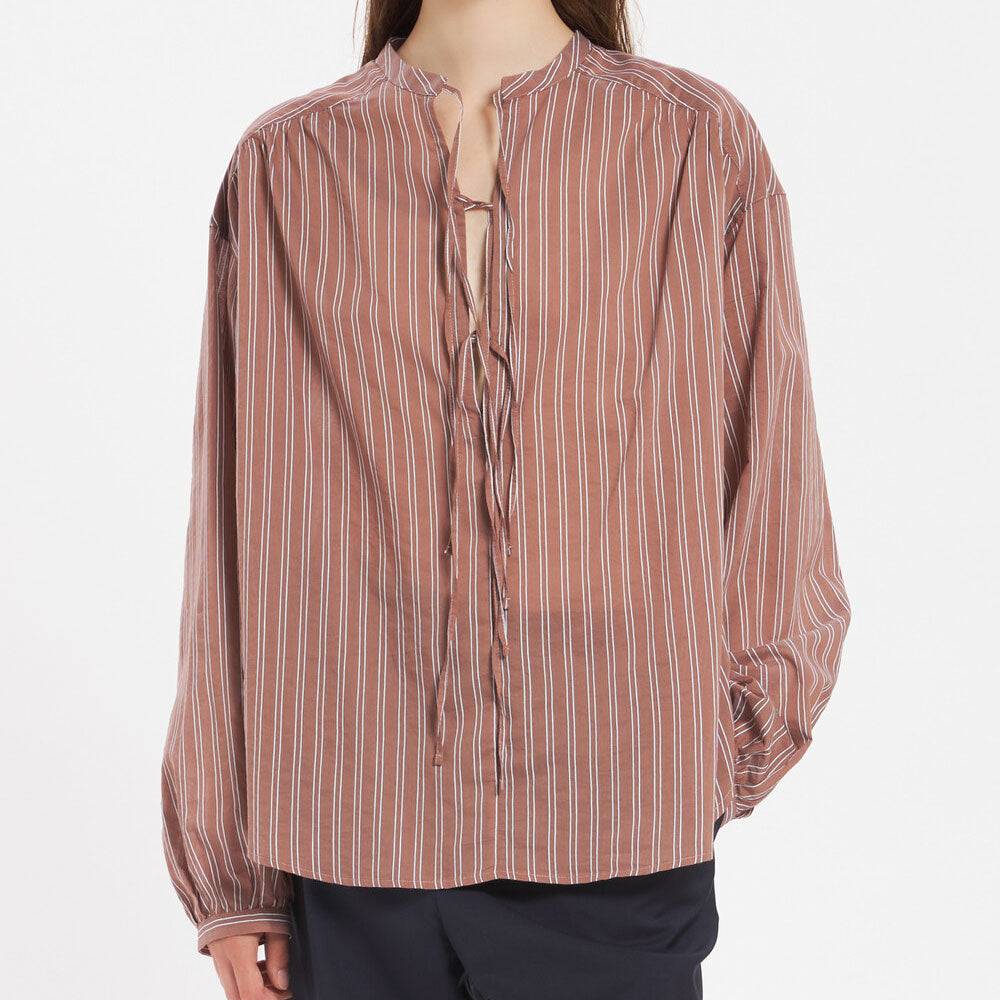 Barena -  Chemise Prisca Binario - Marron Cannelle