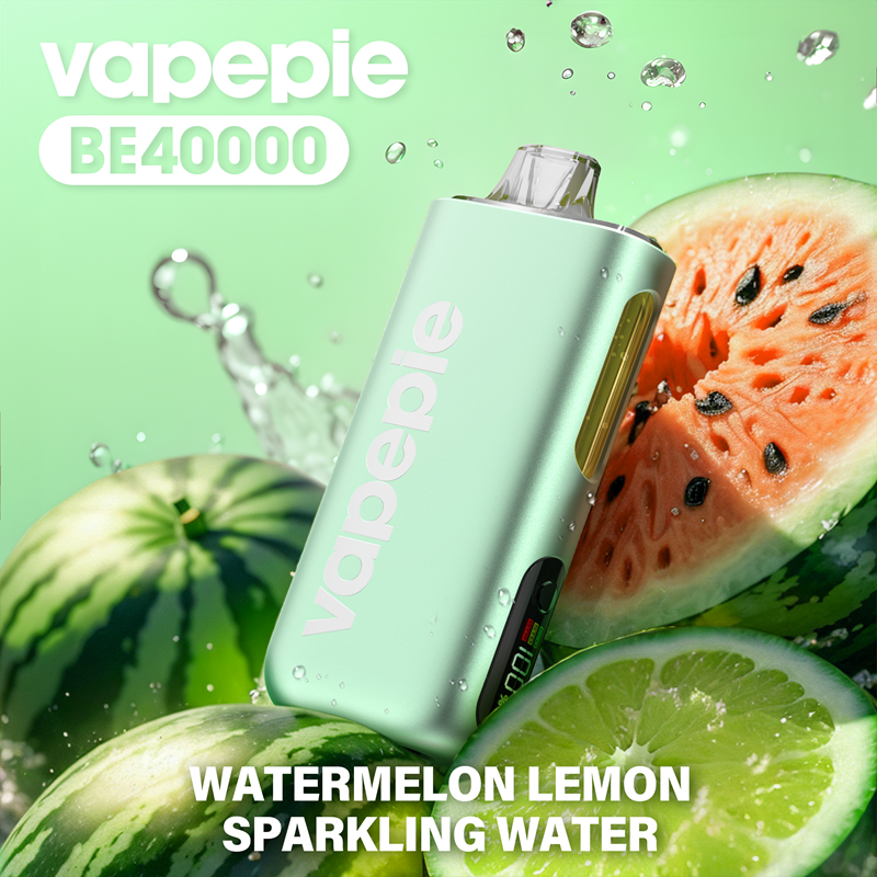 Watermelon Lemon Sparkling Water -VAPEPIE MAX 40.000 Züge Einweg E-Zigarette – (25ml Tank & 1.2Ω Mesh Coil)