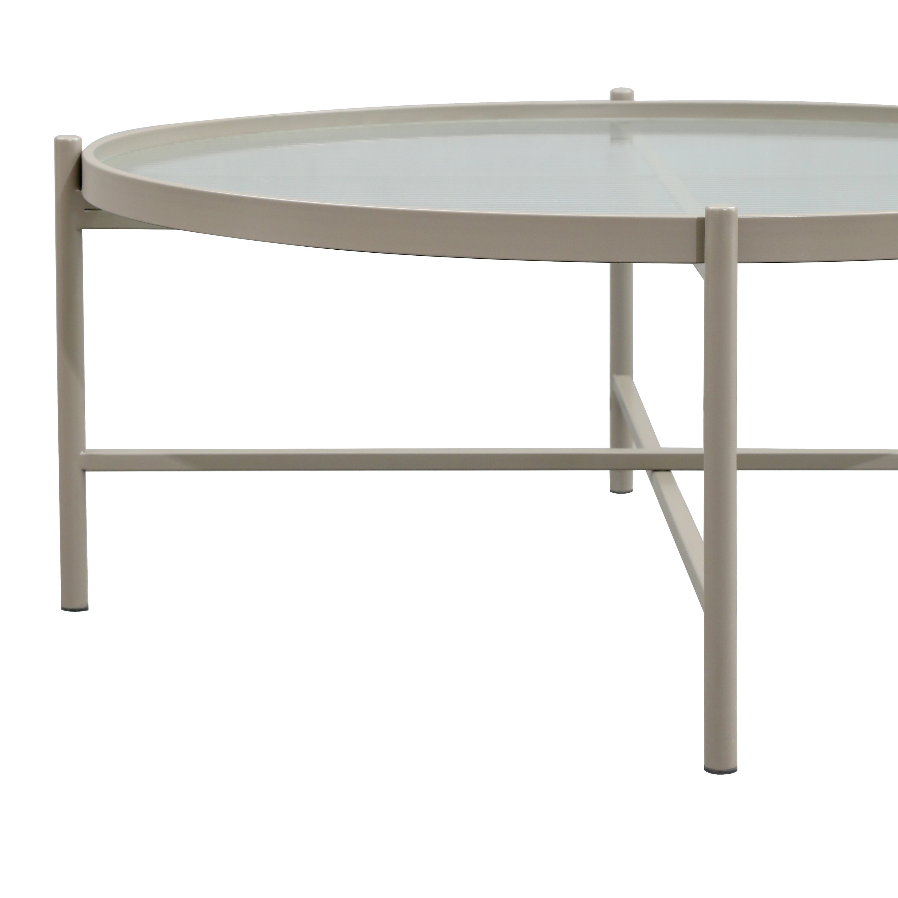 Blokker Oriel Bijzettafel H 32 x Ø 80 cm - Beige