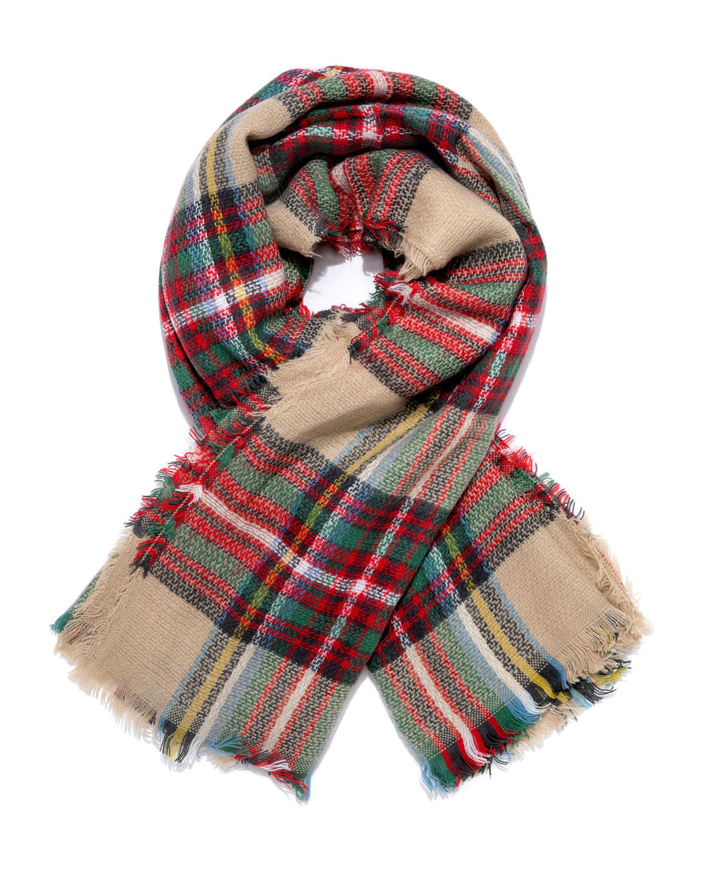 Ava Plaid Blanket Scarf - Se7enfashion