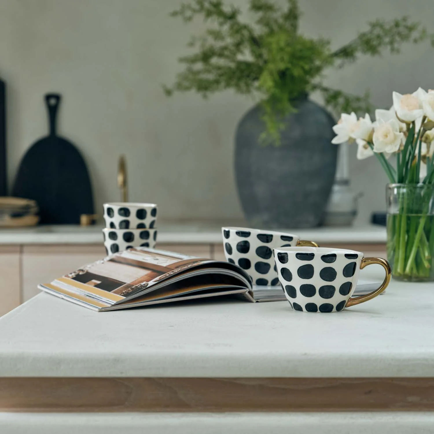 Edie Polka Dot Mug, Set of 2