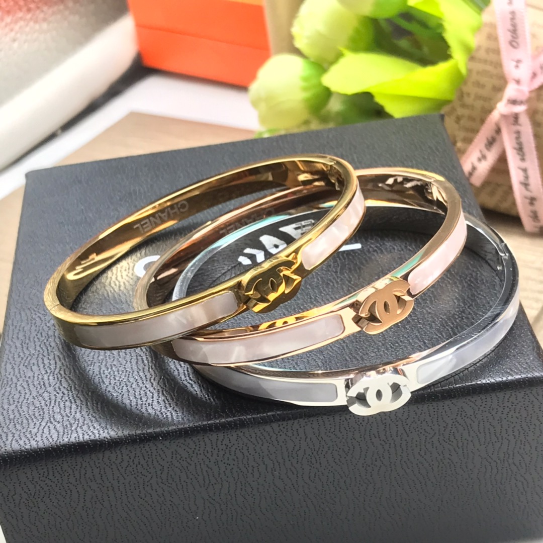 Chanel Mother of Pearl Bangle Bracelet - Original Replica Club