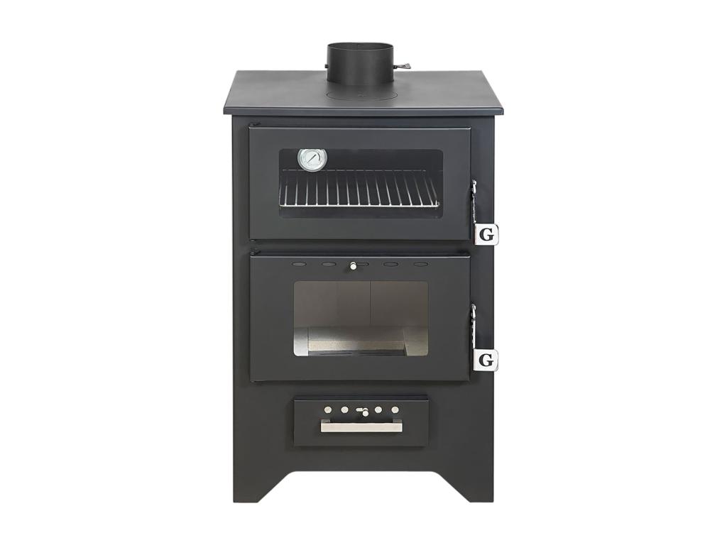 Stufa de Leña con Horno Decoratodo Nera 14,6 Kw L50,5xp58,5xh90,5