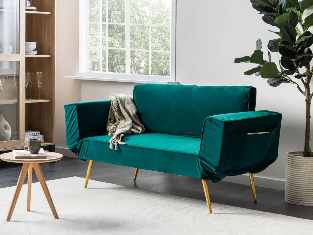 Sofá cama Francomuebleses Verde esmeralda