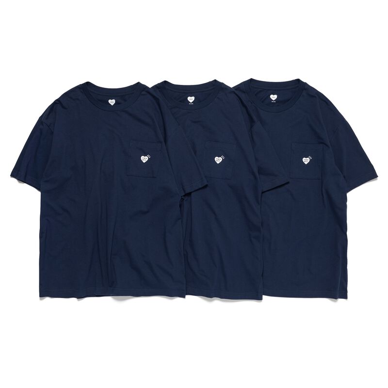 HUMAN MADE 3-PACK POCKET T-SHIRT SET