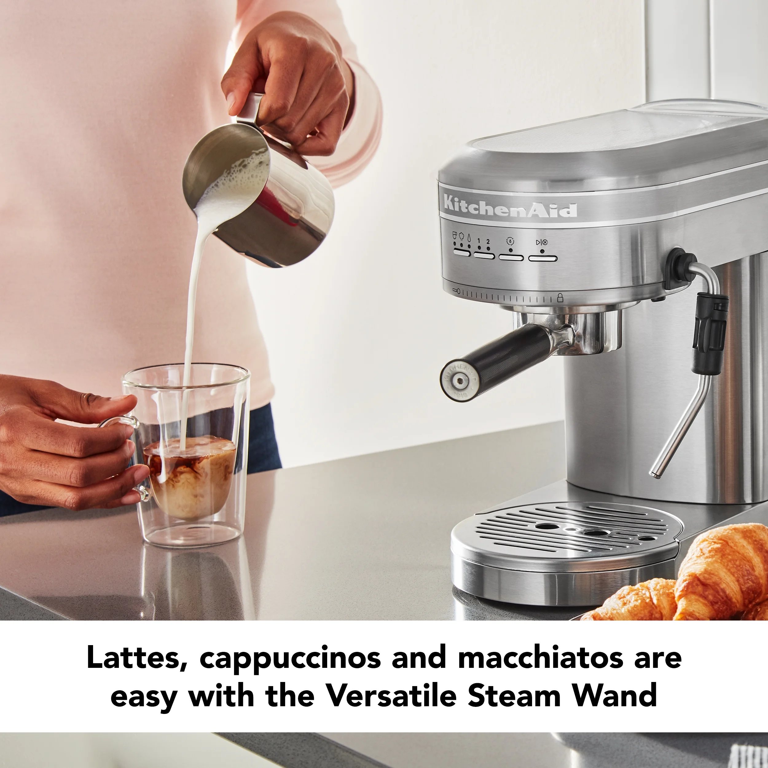 KitchenAid Metal Semi-Automatic Espresso Machine, Empire Red, KES6503 - Image 23