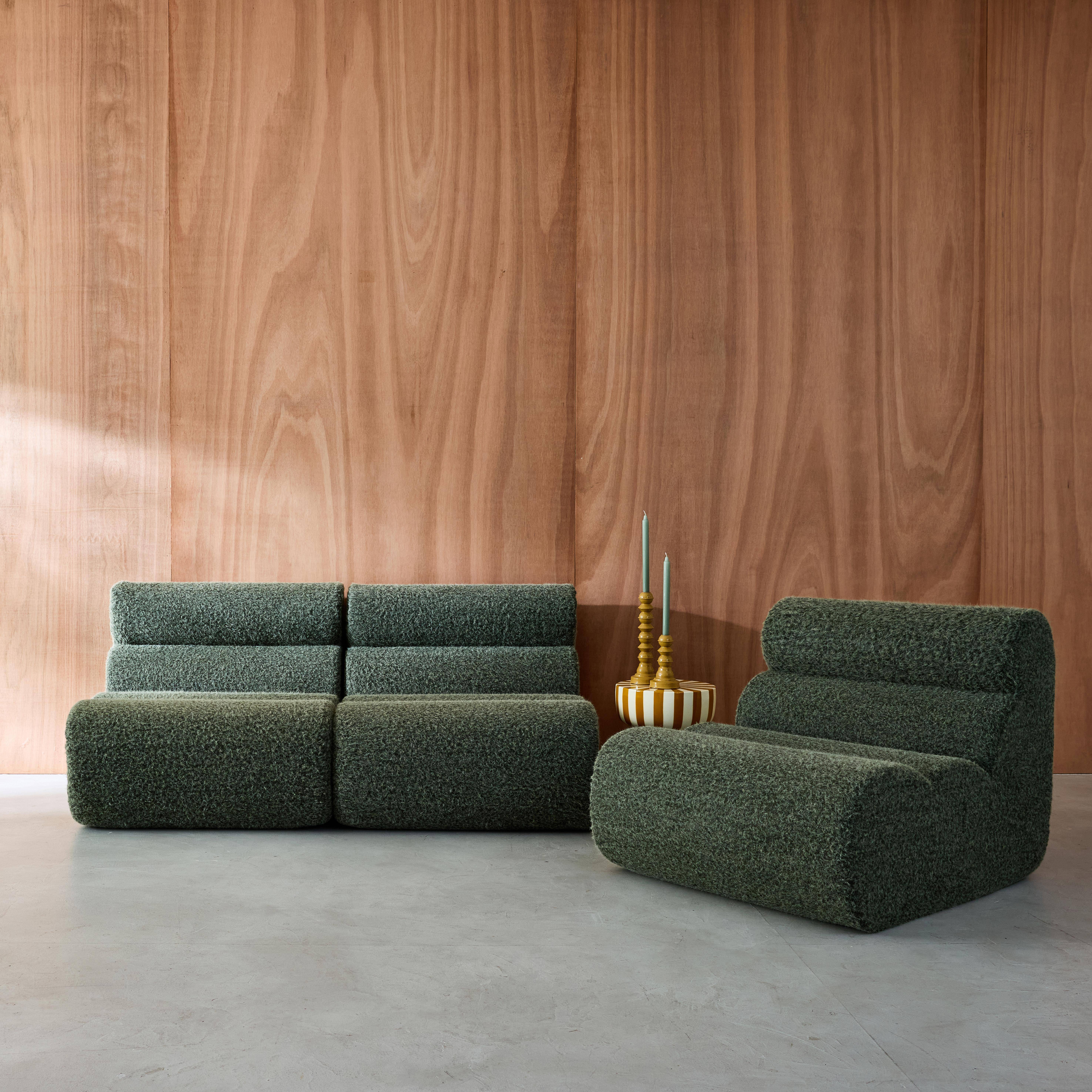Nova alpaca - Sofá modular con efecto alpaca, 3 plazas