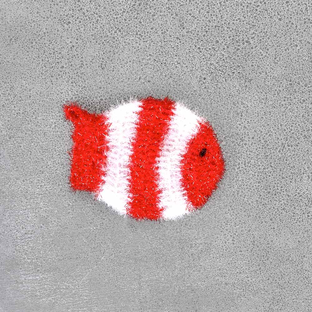 Éponge Poisson - Rouge