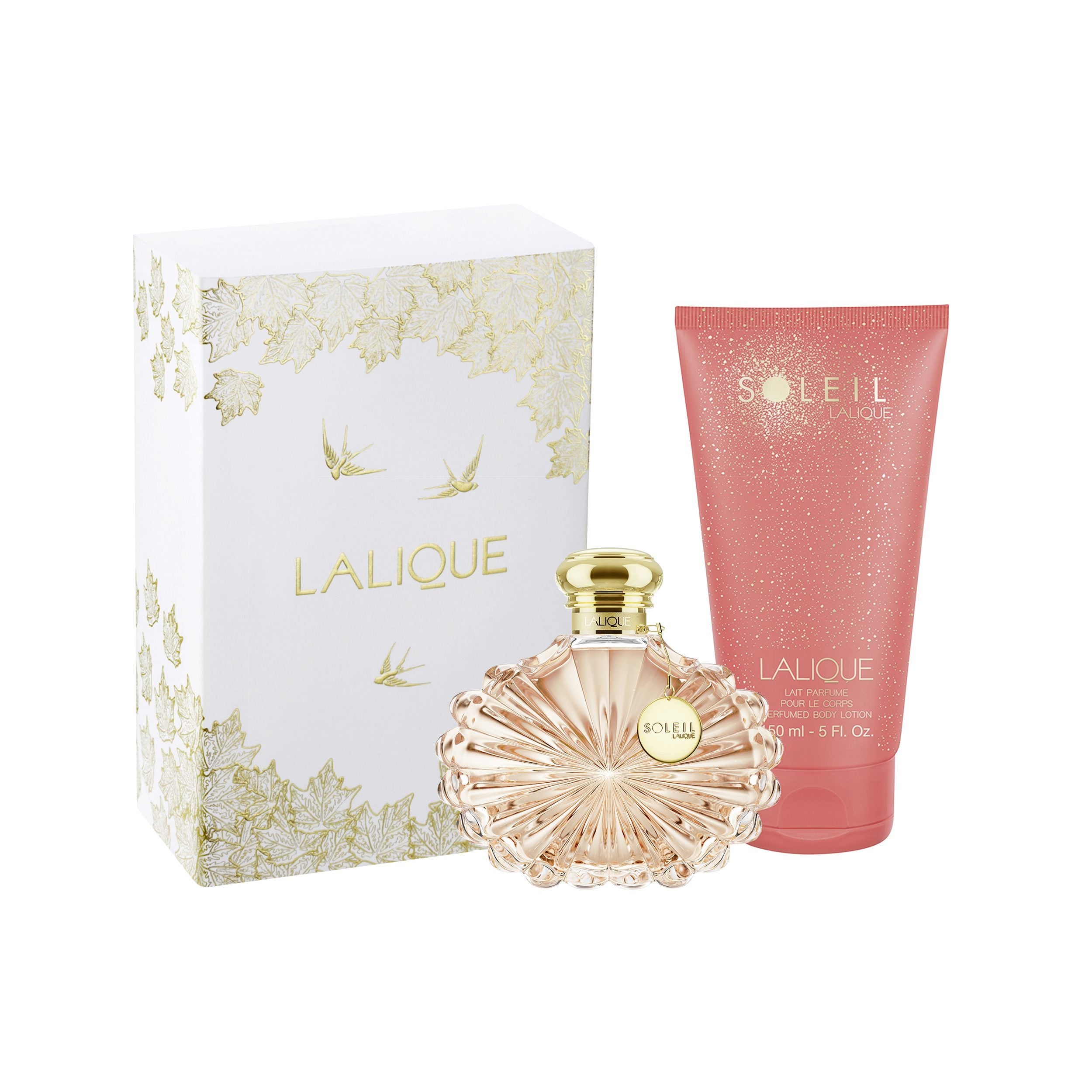 SOLEIL LALIQUE COFFRET CADEAU 2025 - EAU DE PARFUM (50 ML) ET LAIT PARFUMÉ POUR LE CORPS (150 ML)