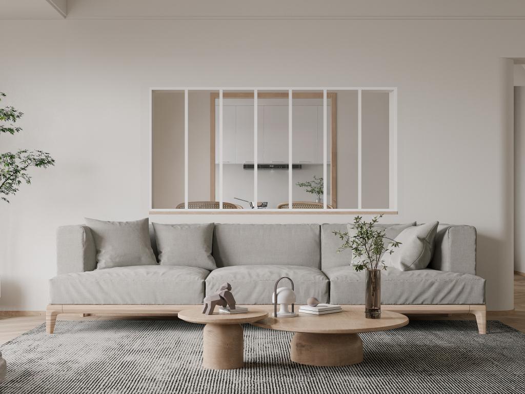 Cristalera atelier de aluminio termolacado - 210x105 cm - Laocacasas - BAYVIEW