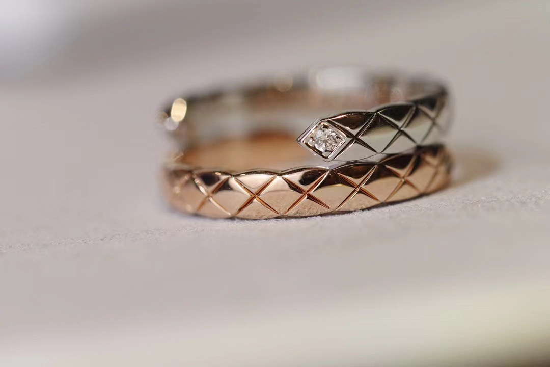 Chanel Mixed Color Coco Crush Toi et Moi Ring - Small Version - Original Replica Club