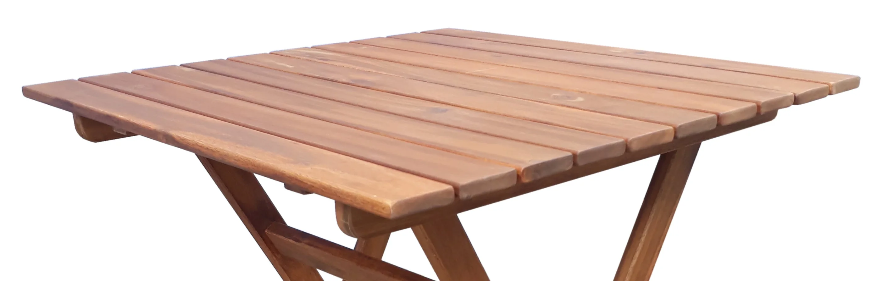 Mainstays Outdoor Patio 3-Piece Wood Bistro Set, Natural Color - Image 13