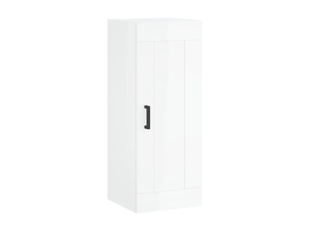 Armario de pared Mueblesclasic ingeniería blanco brillo 34.5x34x90 cm