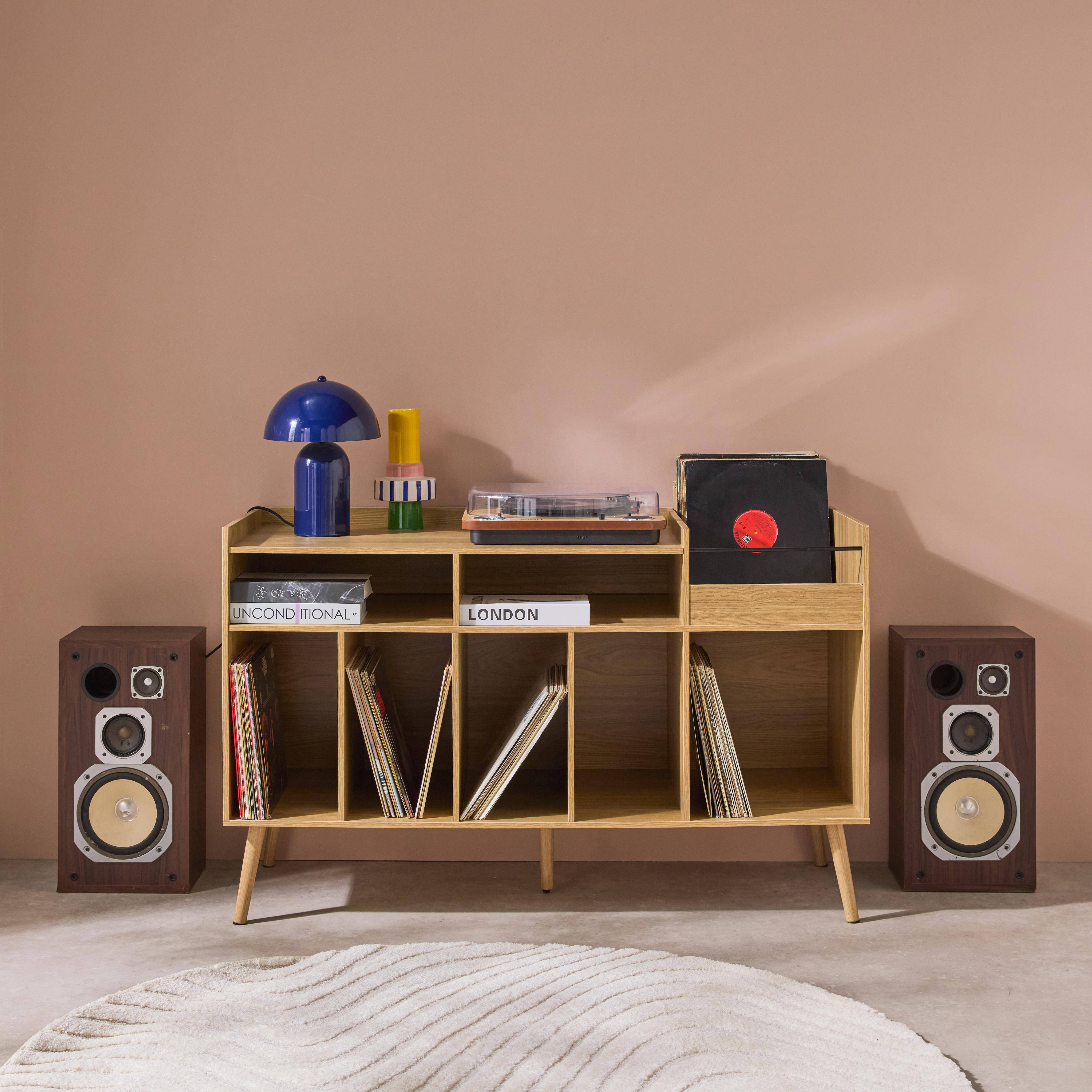 Dune - Mueble de vinilos XL estilo escandinavo, 130cm