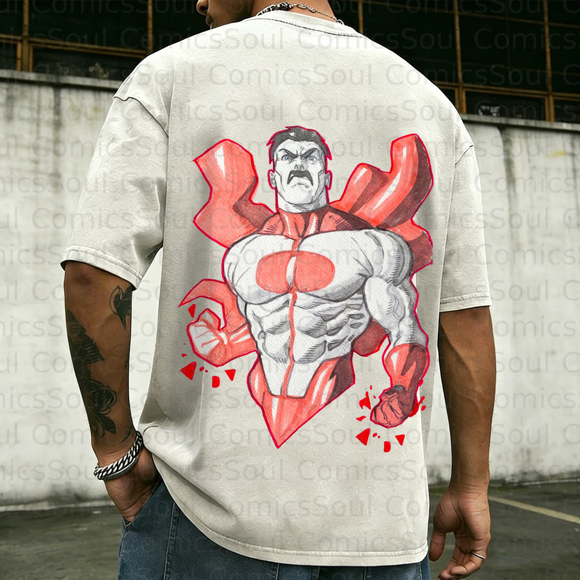Unisex Anime Inspired Vintage Washed T-Shirt