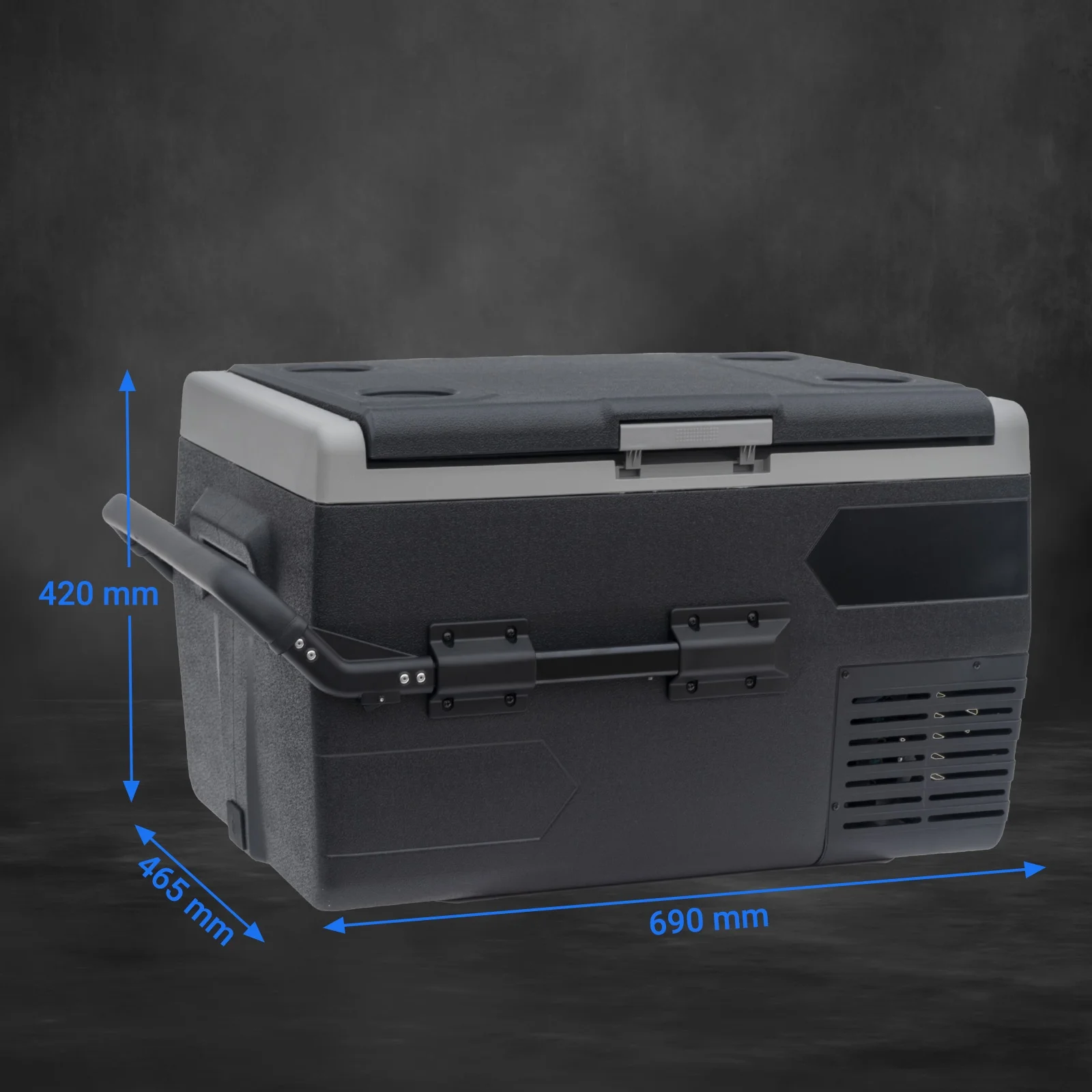 Smad 50L Camping Mini Fridge Freezer 12V/24V Car Fridge, Quiet Electric Compressor Cool Box - Image 8