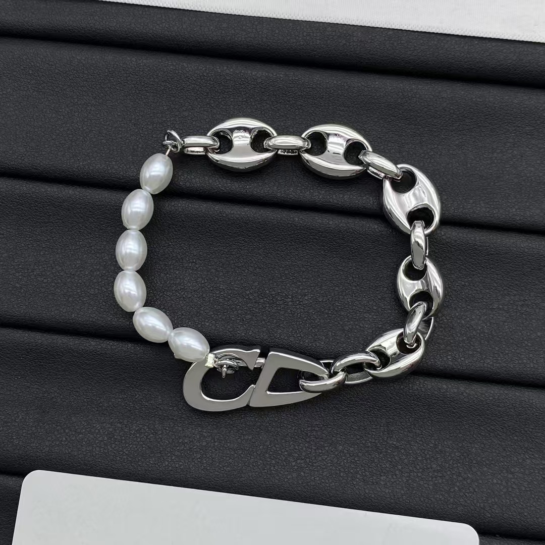 Dior Pearl and Chain Bracelet - Original Replica Club