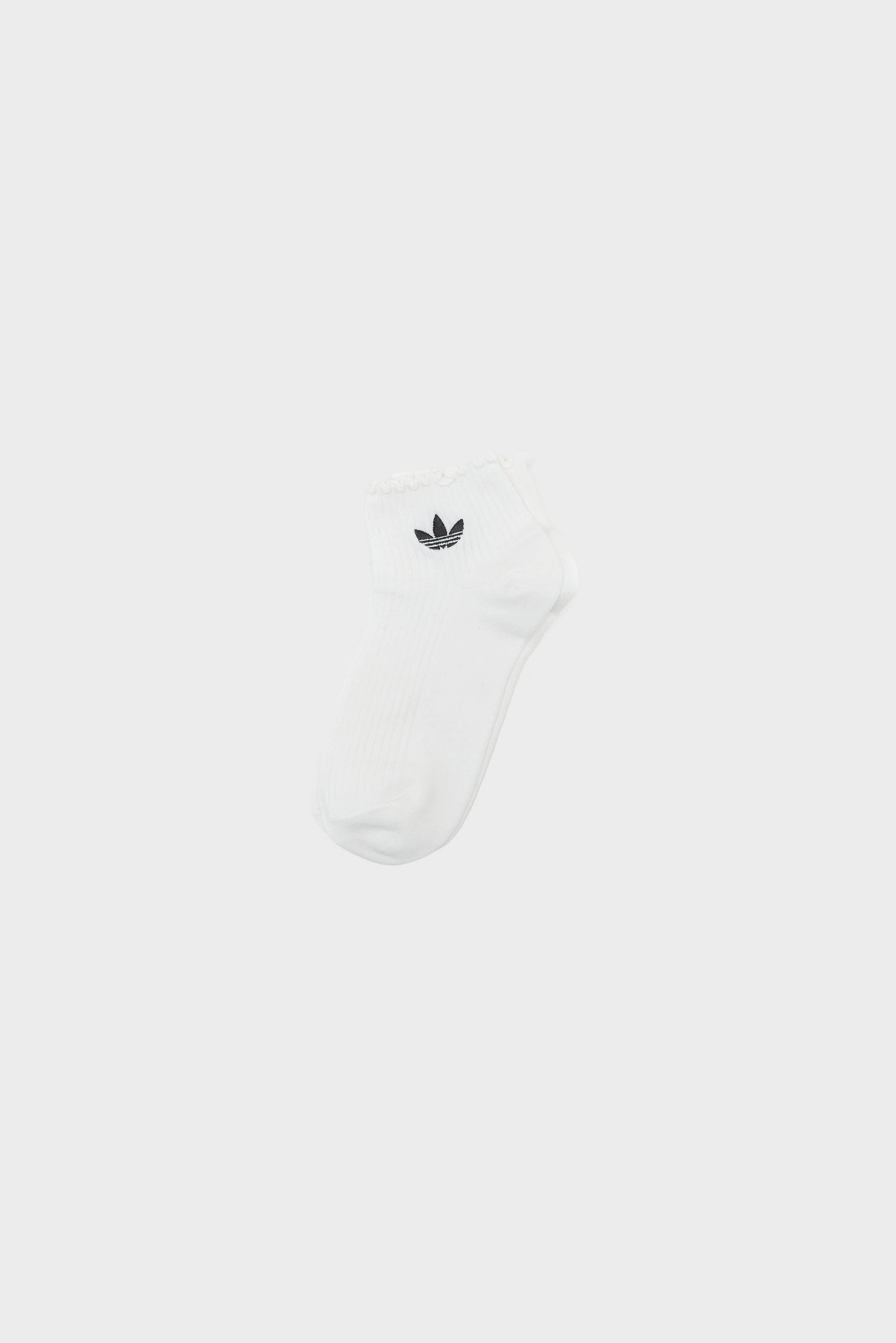 Bellerose Ruffle Quarter Socks for Women  (261 / W / BLACK/WHITE)