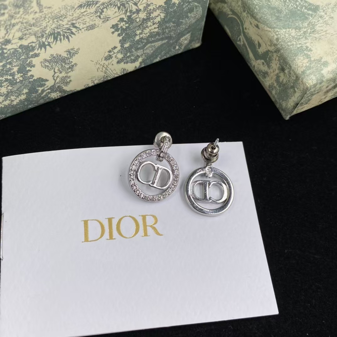 Dior Round Hoop CD Earrings - Original Replica Club