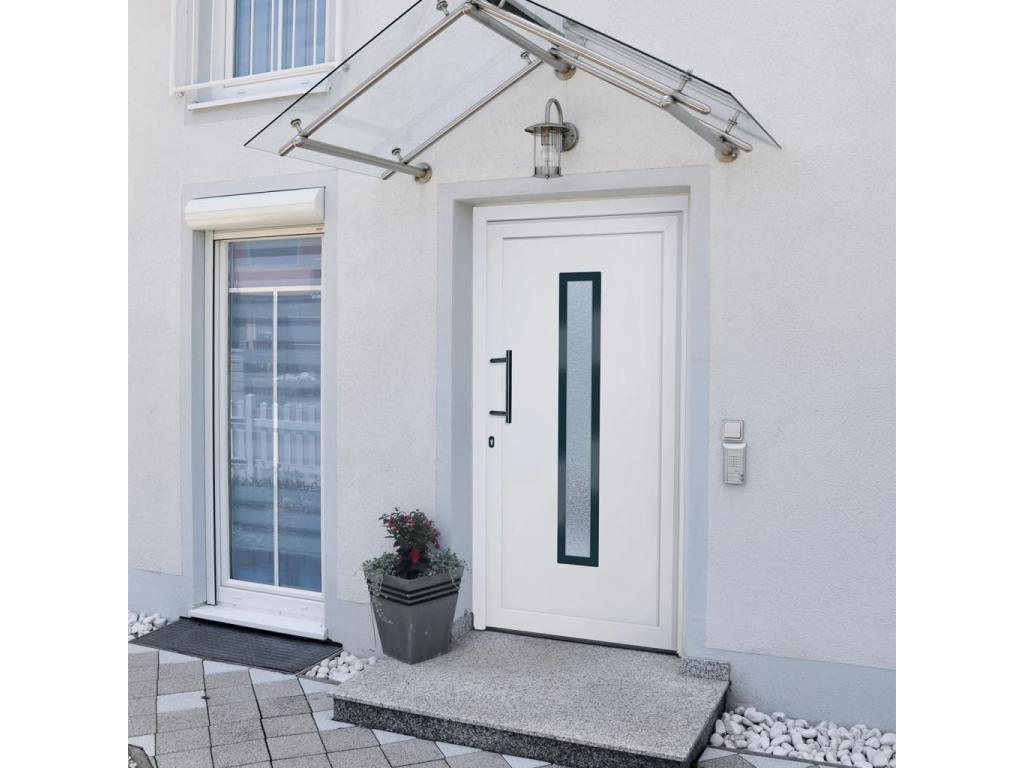 Puerta de entrada Blanca 98x200 cm PVC