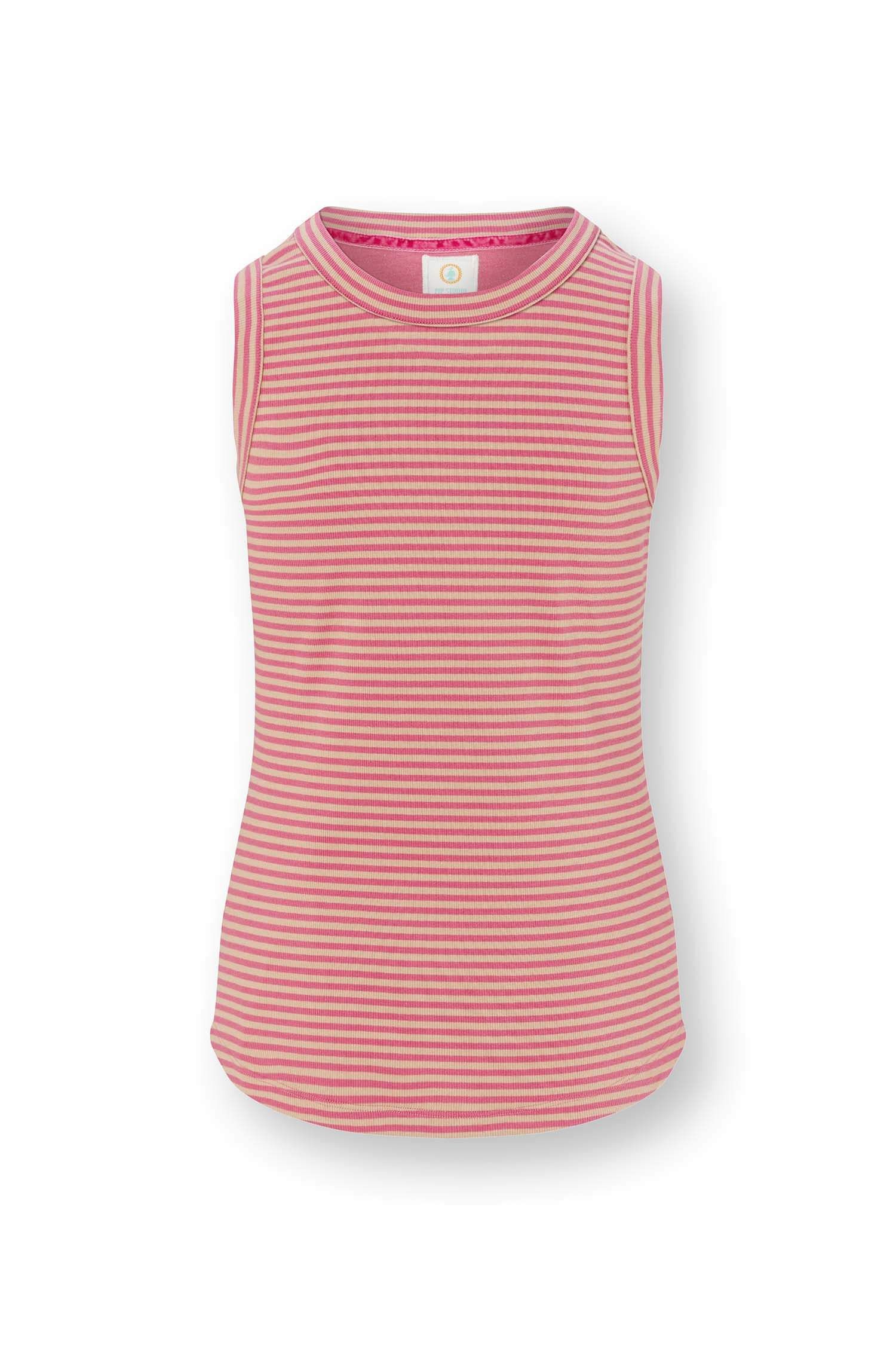 Trinity Sleeveless Top Little Sumo Stripe Pink