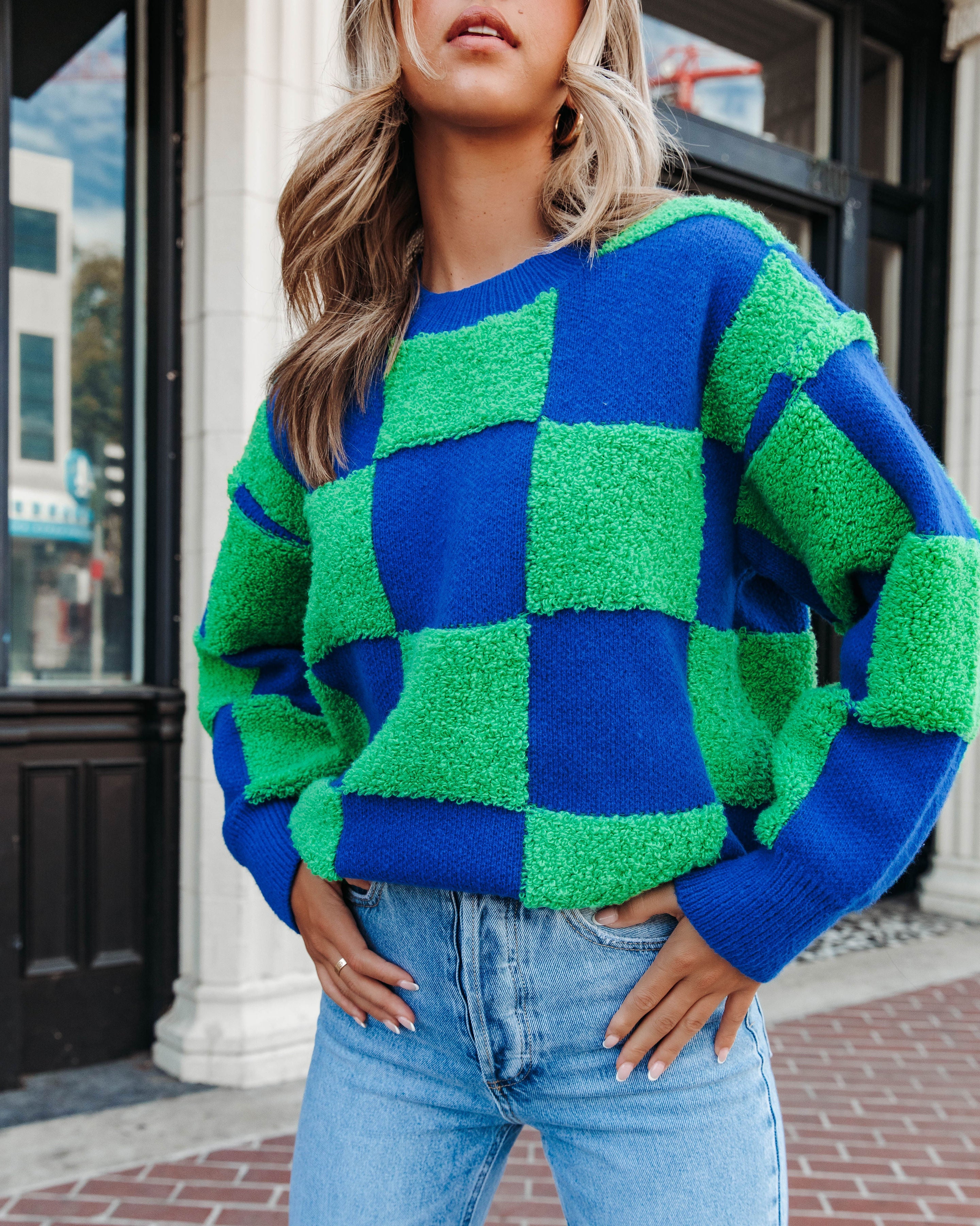 Not Like It Seems Textured Knit Pullover Sweater - Se7enfashion