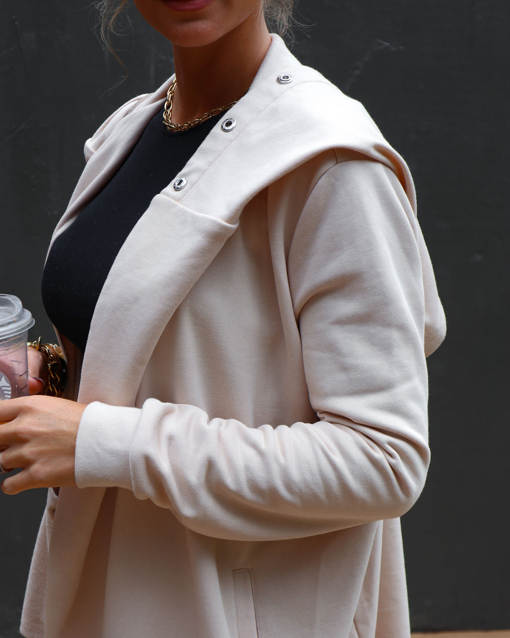 Kathy Pocketed Jacket - Beige - Se7enfashion