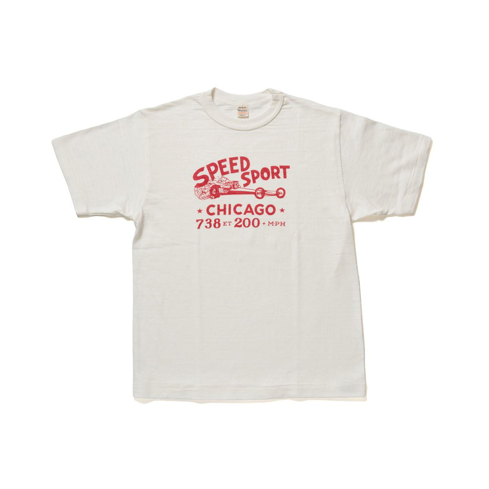 Warehouse & Co - T shirt Speed Sport - Blanc