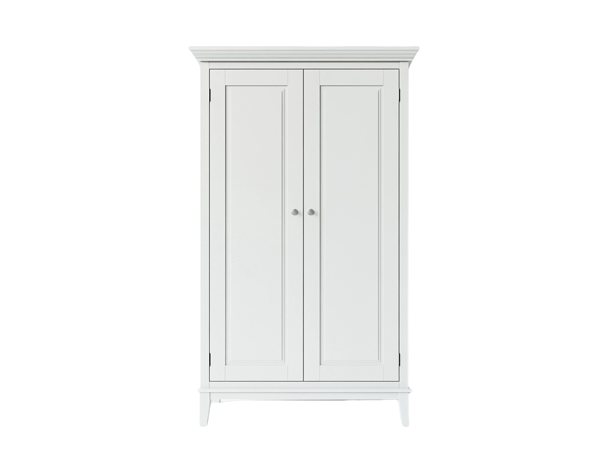 Armario de Almacenamiento Madera Blanca 2 Puertas 180x80x50 cm