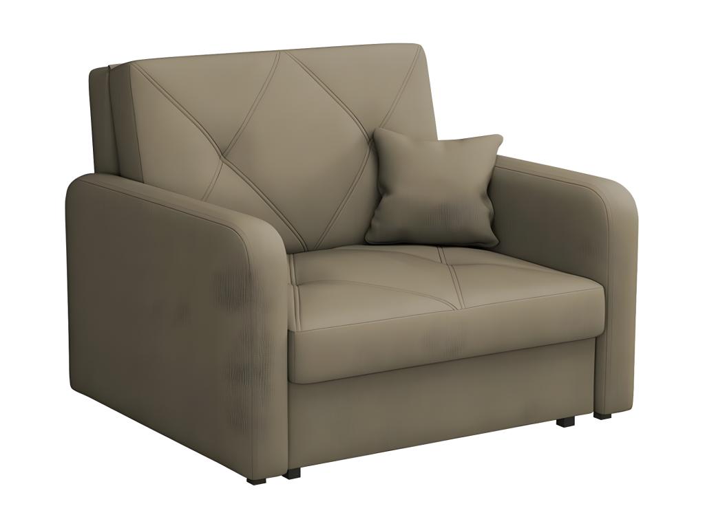 Sillón Cozovis 167 - De color marrón claro - 85x103x98cm - Tapiz - Patas Metal