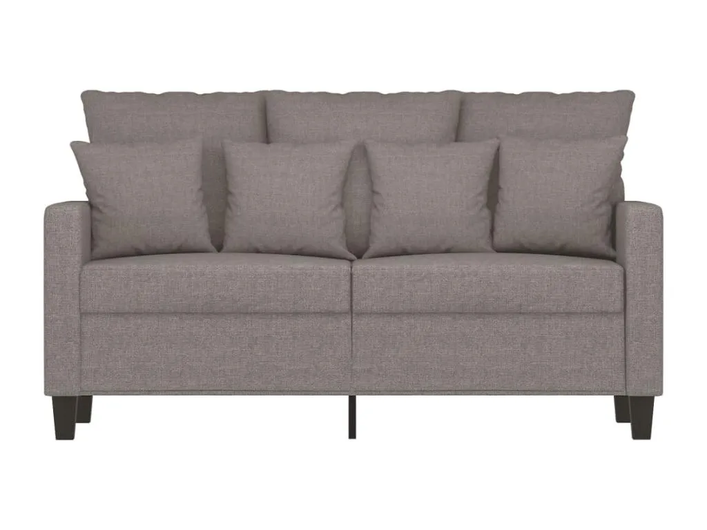 Sofá de 2 plazas de tela gris taupé 120 cm