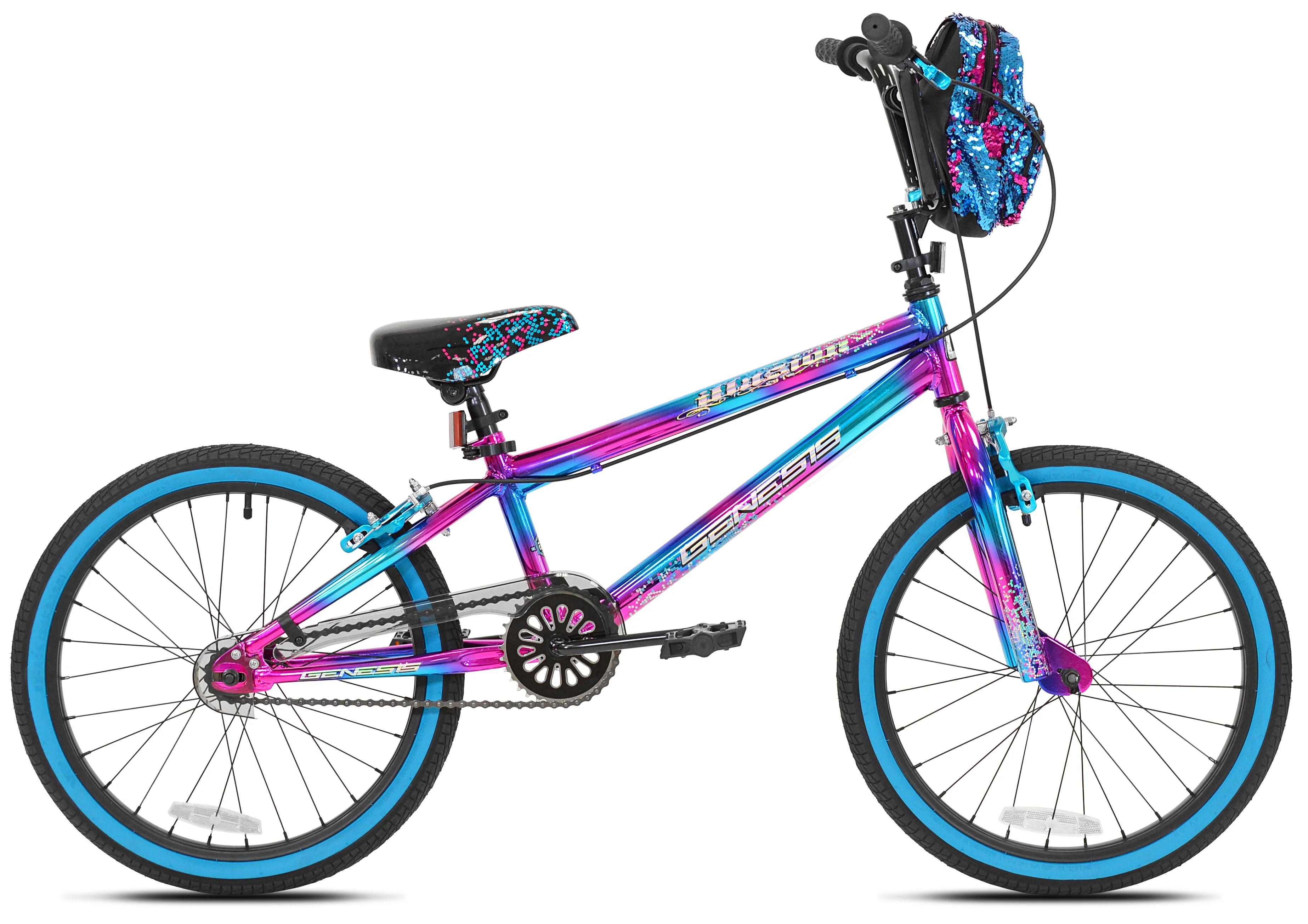 20" Illusion Girls Bike, Blue/Purple - Image 2