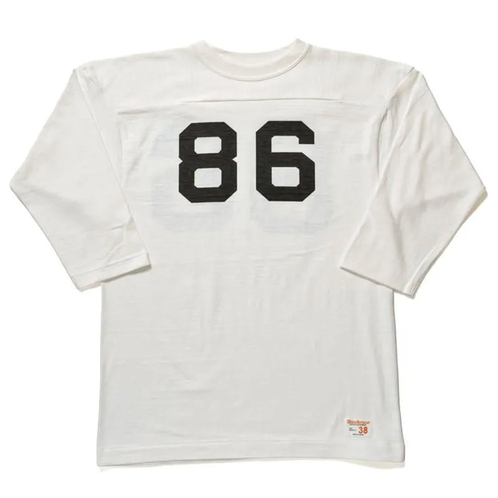 Warehouse & Co - T shirt Sleeve Football 4063 - Blanc
