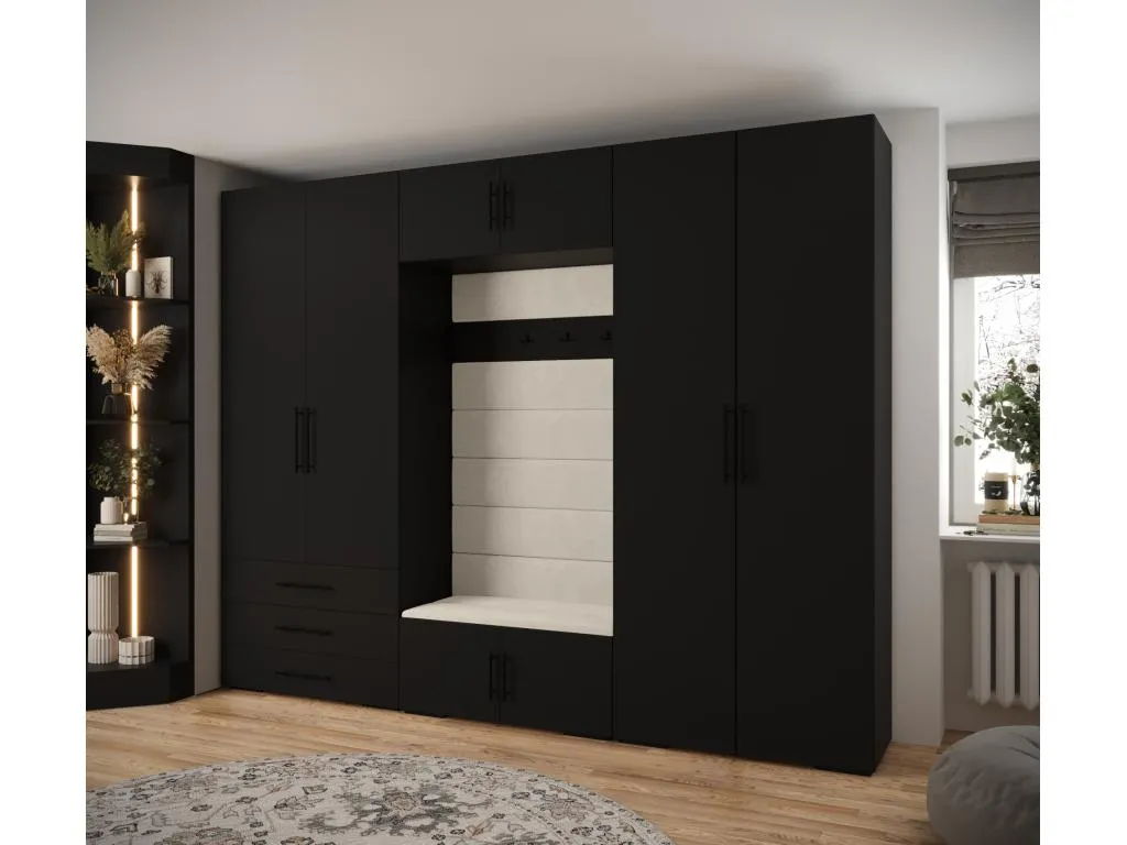 Alkihogares 3 armario con puertas batientes 236.7/300/47