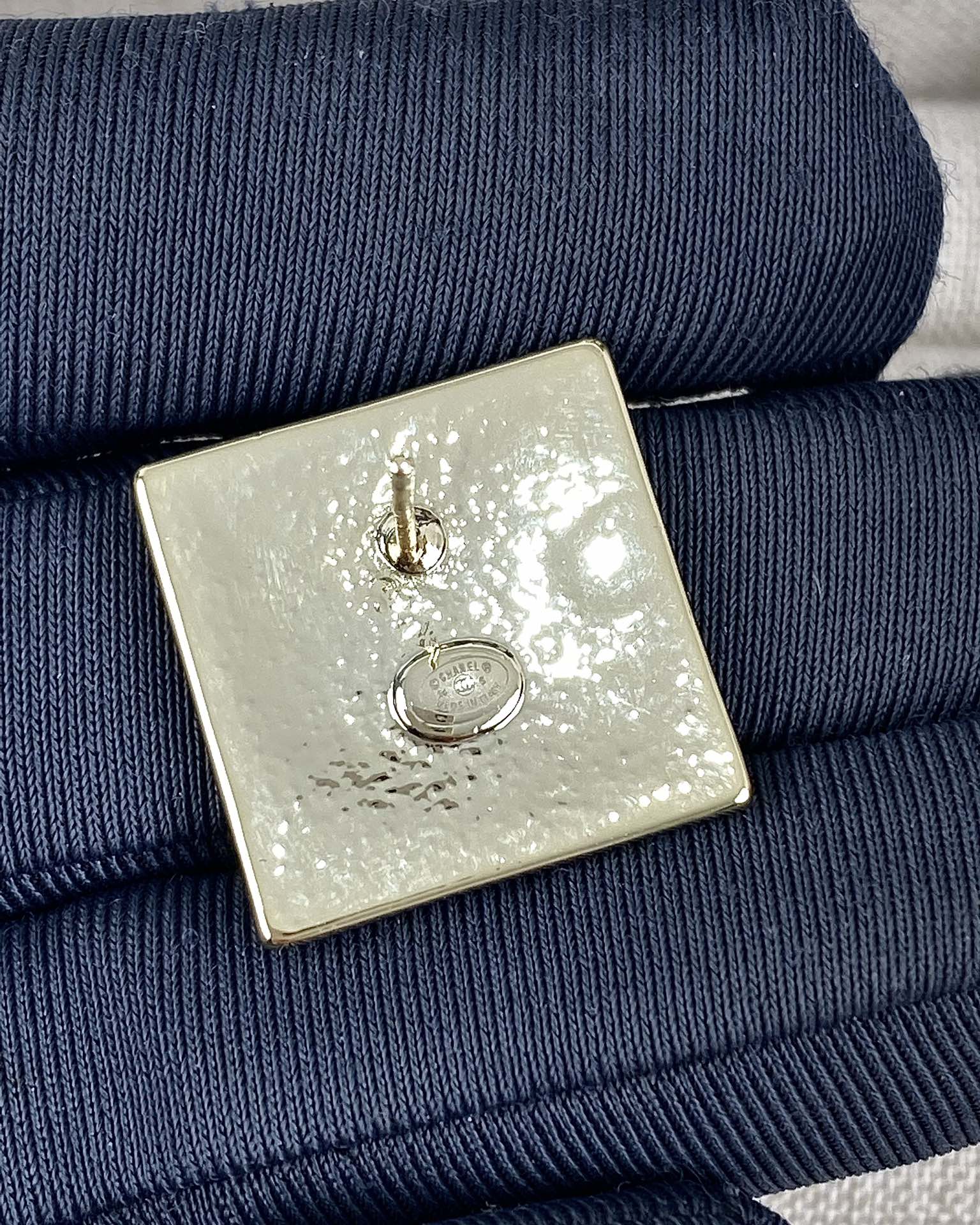 Chanel Square Pearl Stud Earrings - Original Replica Club