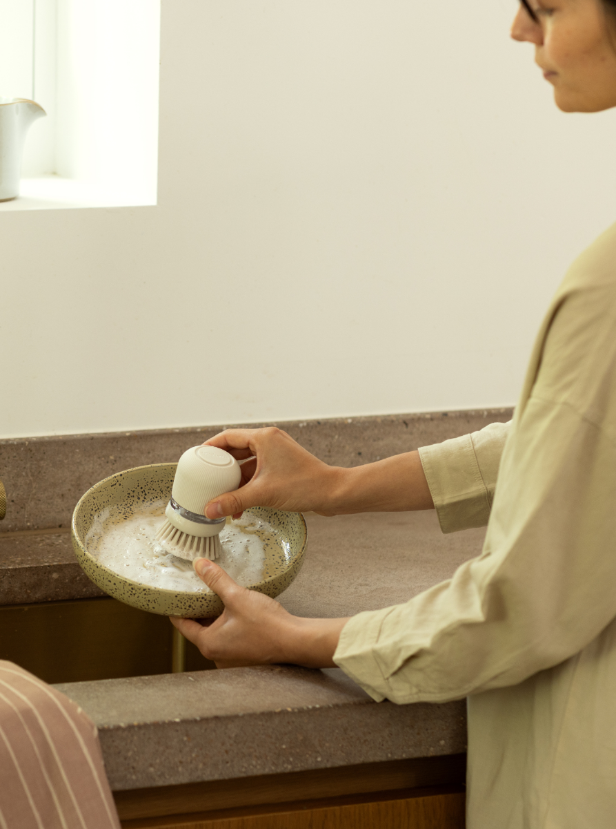 Zeepdispenser Afwasborstel