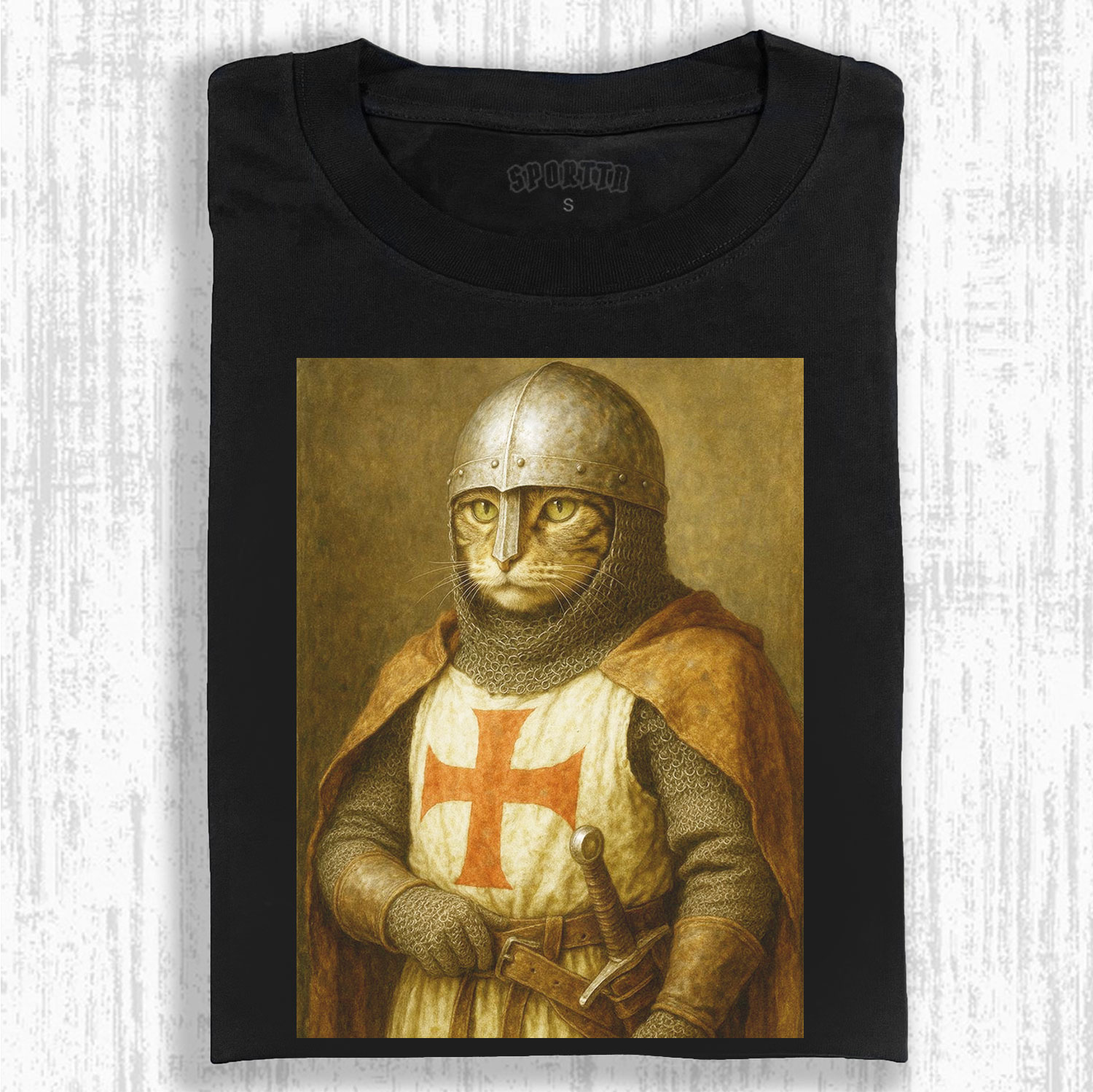 KNIGHT CAT - THEMED CREATIVE T-SHIRT