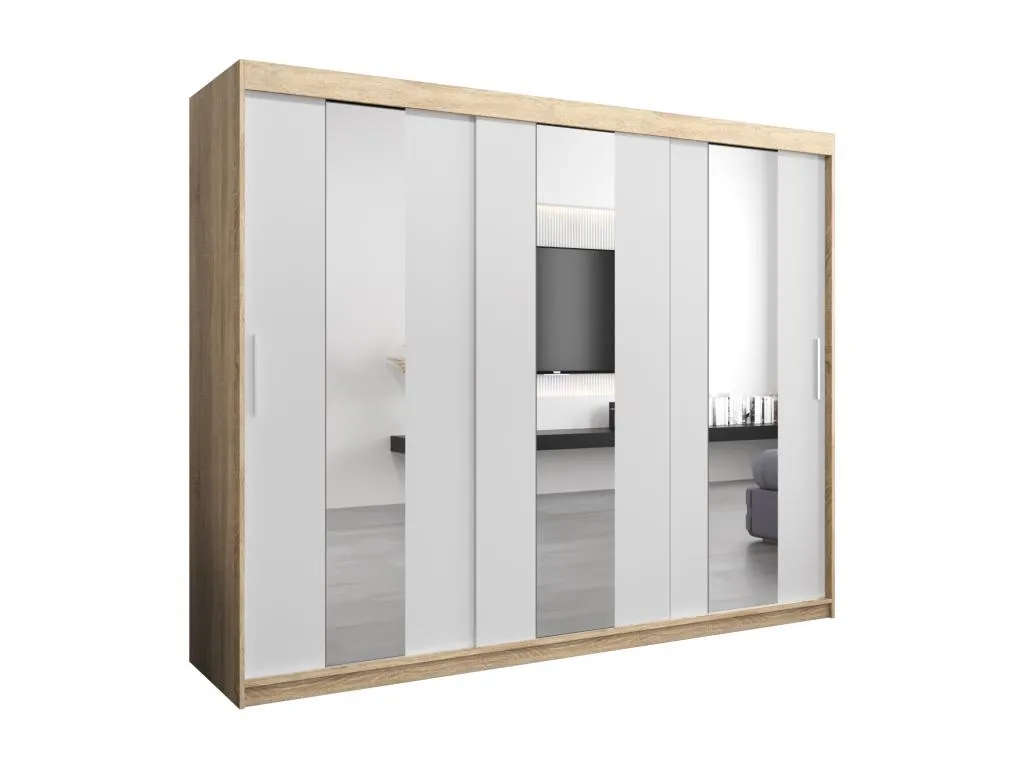 Armario Jmmhogar de puertas correderas 200/250/62 3 puertas (Jmmhogar/blanco)
