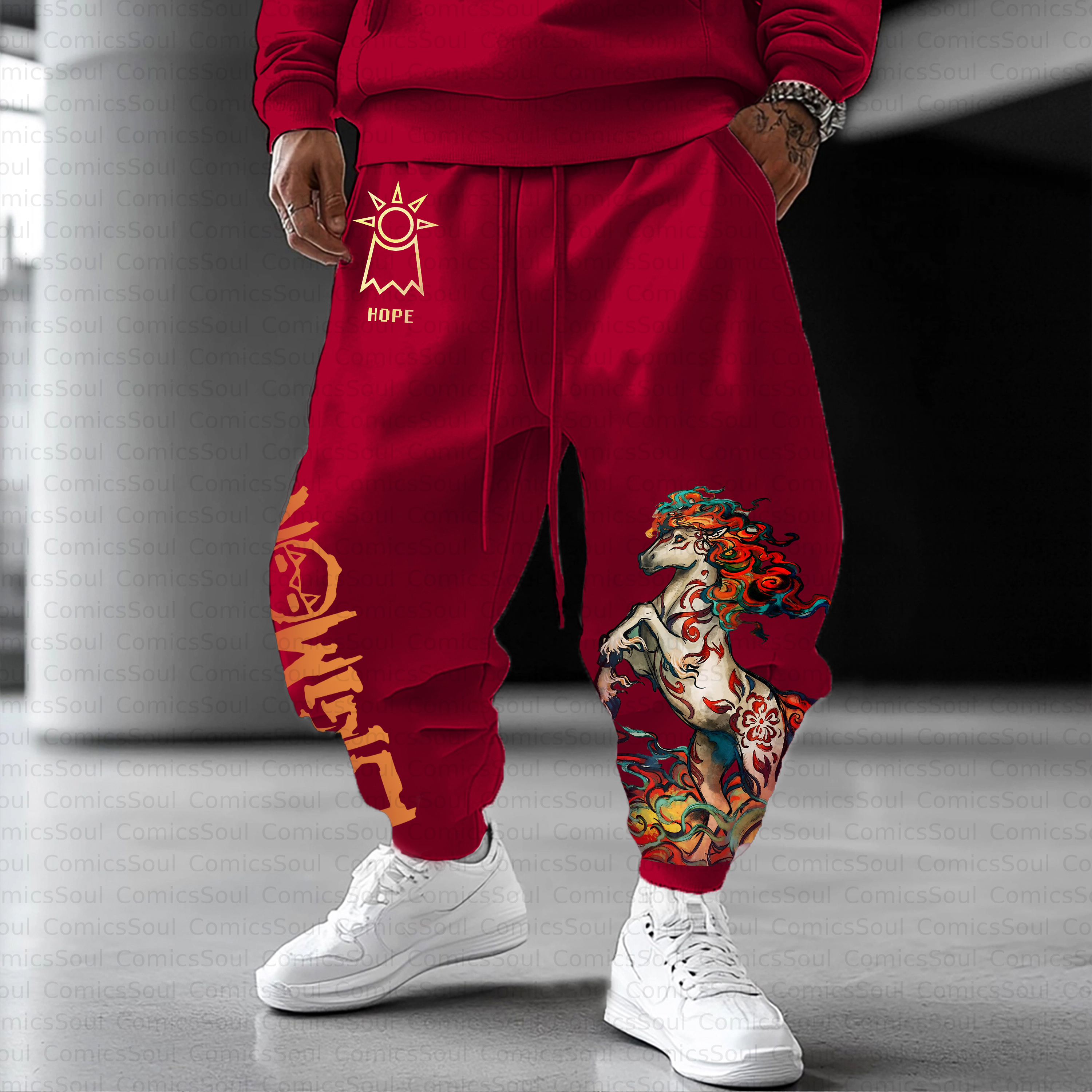Unisex Casual Anime Streetwear Pant